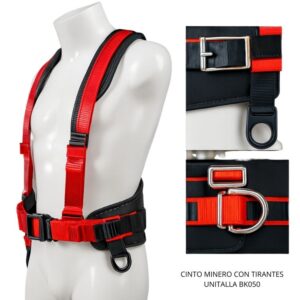 Cinto minero con tirantes unitalla BK050