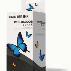 Botella de tinta Black Compatible Brother D6000B 115ml