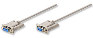 Cable Serial - DB9 - RS232 - Null Modem MANHATTAN 301404