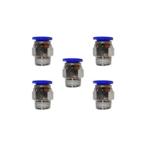[PC38N12MMQTY5] 5 Pz De Conector/racor Rápido Neumático Recto 3/8 Npt X 12mm