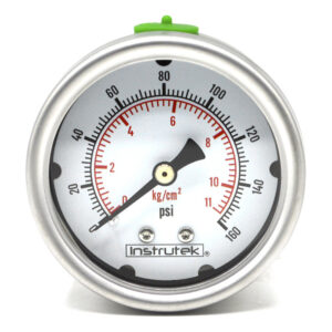 Manómetro 2.5", lleno de líquido (O.E.M.), 1/4" NPT, posterior, 160 psi-kg/cm2