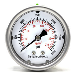 Manómetro 2.5", lleno de líquido (O.E.M.), 1/4" NPT, posterior, 3000 psi-kg/cm2