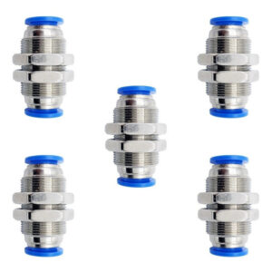 Pasamuro conexión rápida neumático recto 10mm Instrutek Conector neumático recto para tubing 10 mm Pasamuro neumático para aire comprimido