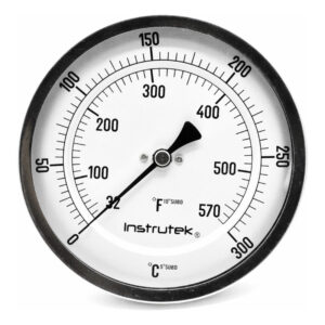 Termómetro Horno 5 PLG -20 A 120°c Vástago 4, Rosca 1/2 Npt