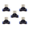 Racor neumático Tee 1/2 Instrutek Conector rápido neumático tipo Tee Racor Tee 1/2 NPT hembra