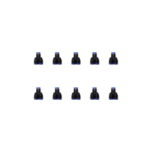 Racor unión neumático Yee 8mm marca Instrutek para aire comprimido Conector neumático Yee 8mm de acoplamiento rápido para tubing y manguera Racor neumático industrial Instrutek 8mm para válvulas y compresores