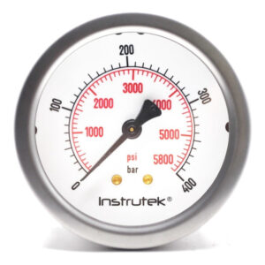 Manómetro Premium Inox Glicerina 2.5plg 400 Bar Bspp