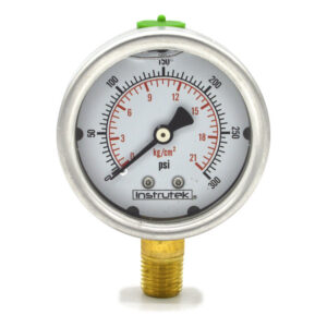 Manómetro 2.5", lleno de líquido (O.E.M.), 1/4" NPT, inferior, 300 psi-kg/cm2
