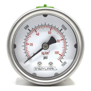 Manómetro 2.5", lleno de líquido (O.E.M.), 1/4" NPT, posterior, 1500 psi-kg/cm2