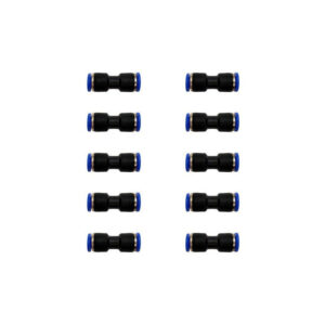 Racor recto 1/4 Instrutek para tubing Unión neumática recta 1/4 de acoplamiento rápido Racor neumático recto para aire comprimido