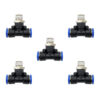 Racor neumático Tee 3/8 x 12mm Instrutek Conector rápido neumático tipo Tee Racor Tee 3/8 NPT para tubing 12 mm