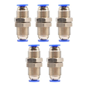 Pasamuro conexión rápida neumático recto 1/8 Instrutek Conector neumático recto para tubing 1/8 Pasamuro neumático para aire comprimido