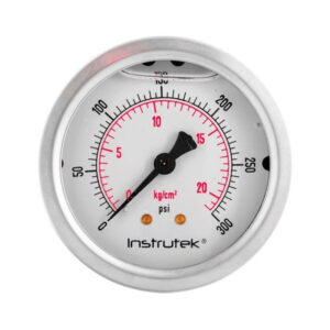 [63410300&FFWOH63410SS] Manómetro Premium Inox C/brida Glicerina 2.5 PLG, 300 Psi