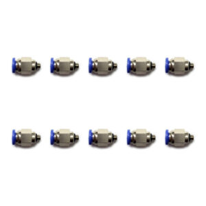 10 Pz De Conector/racor Rápido Neumático Recto M5 X 5mm