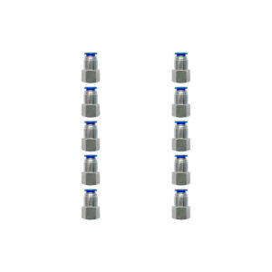 [PCF14N8MMQTY10] 10 Pz De Conector/racor Neumático Recto Hembra 1/4 X 8 Mm