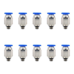 [PCM614QTY10] 10 Pz De Conector/racor Rápido Neumático Recto M6 X 1/4