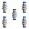 Pasamuro conexión rápida neumático recto 1/8 Instrutek Conector neumático recto para tubing 1/8 Pasamuro neumático para aire comprimido