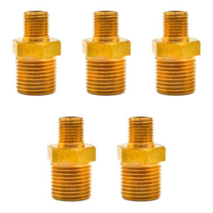 Niple Hexagonal De Latón 1/2  Npt X 1/4  Npt 5 Pz