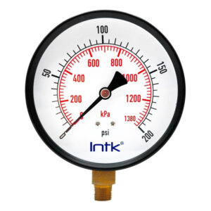 Manómetro Para Compresor Carátula 4 PLG 200 Psi (aire, Gas)