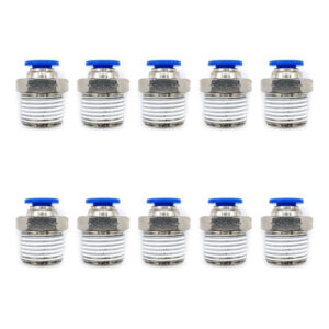 [PC38N6MMQTY10] 10 Pz De Conector/racor Rápido Neumático Recto 3/8 Npt X 6mm