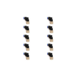Codo 1 8 NPT Instrutek para tubing neumático Conector neumático codo hembra 1/8 NPT Codo neumático 1 8 para aire comprimido