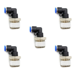 [PL12N14QTY5] 5 Pz De Conector/racor Rápido Neumático Codo 1/2 Npt X 1/4