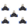 Racor neumático Tee 3/8 x 1/2 Instrutek Conector rápido neumático tipo Tee Racor Tee 3/8 NPT para tubing 1/2