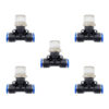 Conector para aire comprimido 3/8 Fitting neumático industrial Tee Racor rápido para sistemas neumáticos