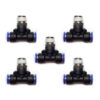 Racor neumático Tee 3/8 Instrutek Conector rápido neumático tipo Tee Racor Tee 3/8 NPT para tubing 3/8