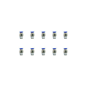 [PC18N14QTY10] 10 Pz De Conector/racor Rápido Neumático Recto 1/8 Npt X 1/4
