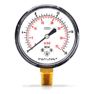Manómetro 20 Oz / 35 Inh2o Para Gas Lp Y Nat. Baja Presión