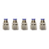 Pasamuro hembra conexión rápida neumático 1/8 x 4mm Instrutek Conector neumático hembra para tubing 4 mm Pasamuro neumático para aire comprimido