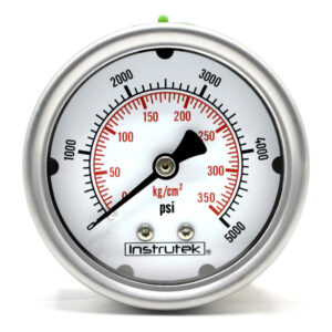 Manómetro 2.5", lleno de líquido (O.E.M.), 1/4" NPT, posterior, 5000 psi-kg/cm2