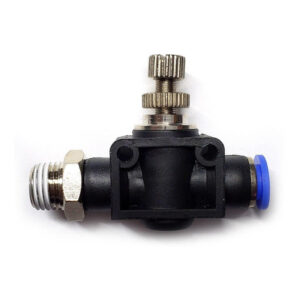 Regulador de flujo, 1/4" NPT x 8 mm
