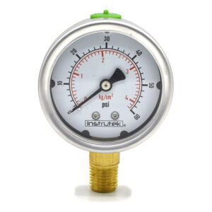 Manómetro 2.5", lleno de líquido (O.E.M.), 1/4" NPT, inferior, 60 psi-kg/cm2