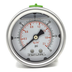 Manómetro 2.5", lleno de líquido (O.E.M.), 1/4" NPT, posterior, 30 psi-kg/cm2