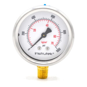 Manómetro 2.5", lleno de líquido (O.E.M.), 1/4" NPT, inferior, 1000 psi-kg/cm2