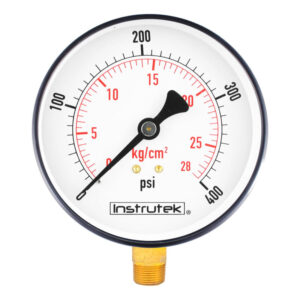 Manómetro 6", estándar, 1/2" NPT, inferior, 400 psi-kg/cm2