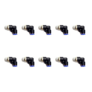 Racor neumático tipo codo Instrutek Accesorio neumático industrial 1/8 NPT Conector para aire comprimido 6 mm
