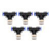 Racor neumático Tee 3/8 x 10mm Instrutek Conector rápido neumático tipo Tee Racor Tee 3/8 NPT para tubing 10 mm