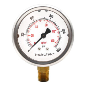 Manómetro 2.5", lleno de líquido (O.E.M.), 1/4" NPT, inferior, 1500 psi-kg/cm2