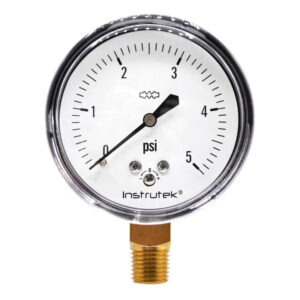 Manómetro 5 Psi Para Gas Lp Y Natural Baja Presión