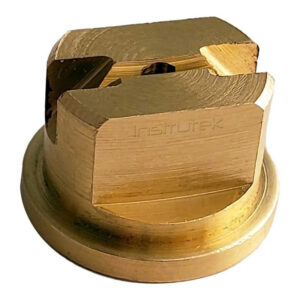 Boquilla para aspersión TP-04 fabricada en latón. Dispone de orificio redondo tipo 04 (59 milésimas de pulgada) para minimizar los atascos.