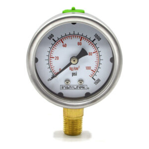 Manómetro 2.5", lleno de líquido (O.E.M.), 1/4" NPT, inferior, 1500 psi-kg/cm2