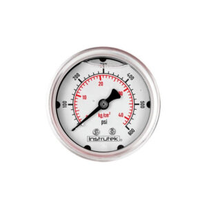 Manómetro 2.5", lleno de líquido (O.E.M.), 1/4" NPT, posterior, 600 psi-kg/cm2