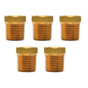 Bushing De Latón 3/8 Npt Hembra A 1/2 Npt Macho 5 Pz