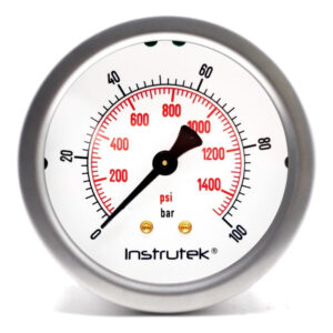 Manómetro Premium Inox Glicerina 2.5plg 100 Bar Bspp