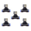Racor neumático Tee 1/4 Instrutek Conector rápido neumático tipo Tee Racor Tee 1/4 NPT hembra