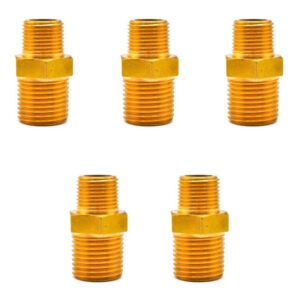 NIPH12N38N Niple Hexagonal, fabricado en latón de 1/2" NPT X 3/8" NPT