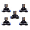 Racor neumático Tee 1/8 hembra x 1/8 Instrutek Conector rápido neumático tipo Tee Racor Tee 1/8 NPT hembra para tubing 1/8